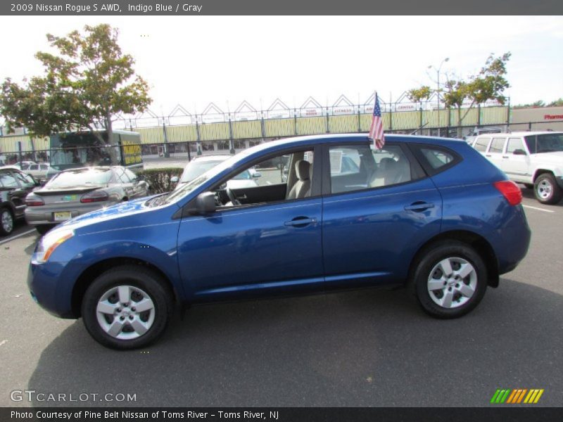 Indigo Blue / Gray 2009 Nissan Rogue S AWD