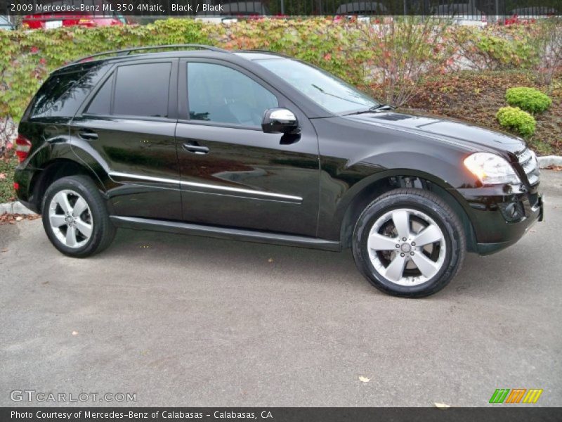 Black / Black 2009 Mercedes-Benz ML 350 4Matic