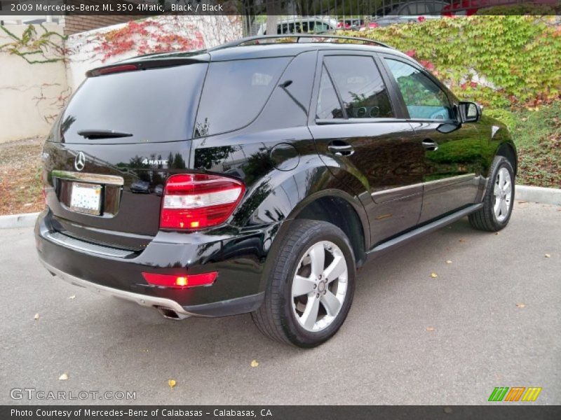 Black / Black 2009 Mercedes-Benz ML 350 4Matic