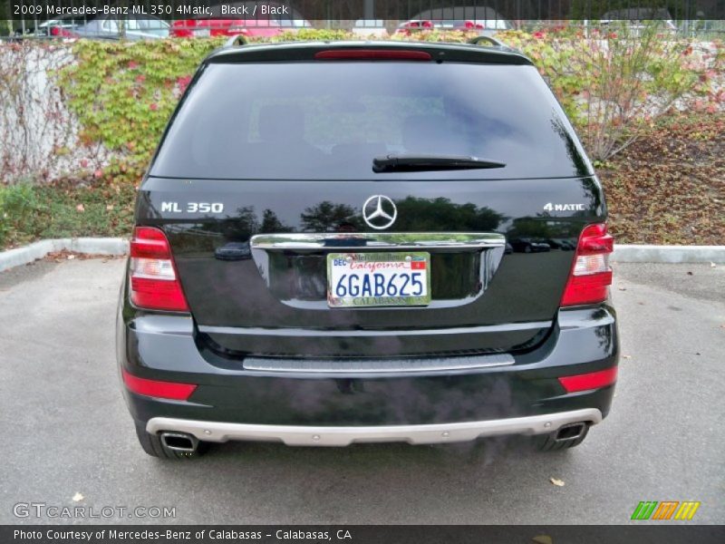 Black / Black 2009 Mercedes-Benz ML 350 4Matic