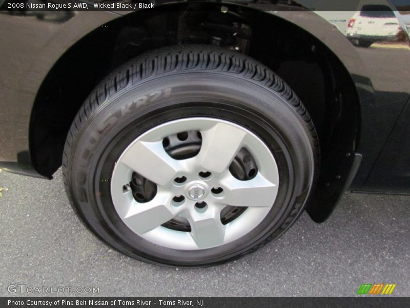Wicked Black / Black 2008 Nissan Rogue S AWD