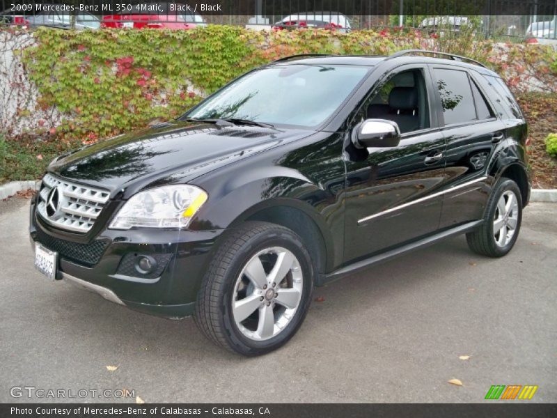 Black / Black 2009 Mercedes-Benz ML 350 4Matic