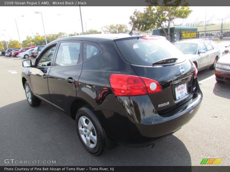 Wicked Black / Black 2008 Nissan Rogue S AWD