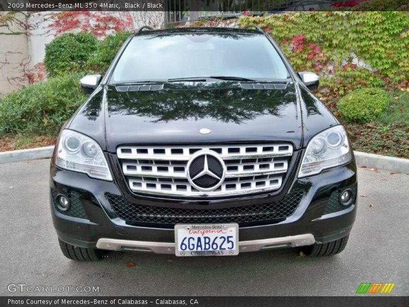 Black / Black 2009 Mercedes-Benz ML 350 4Matic