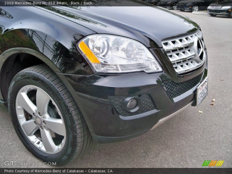 Black / Black 2009 Mercedes-Benz ML 350 4Matic
