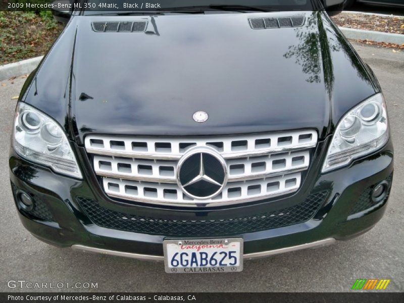 Black / Black 2009 Mercedes-Benz ML 350 4Matic