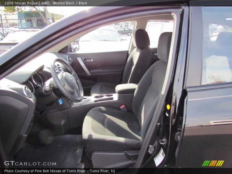 Wicked Black / Black 2008 Nissan Rogue S AWD