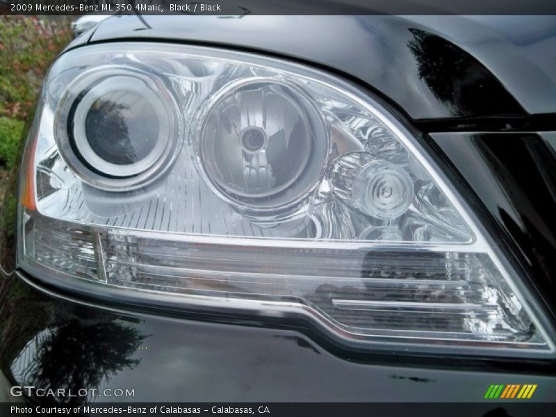 Black / Black 2009 Mercedes-Benz ML 350 4Matic