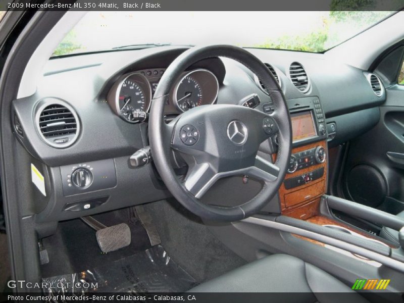 Black / Black 2009 Mercedes-Benz ML 350 4Matic
