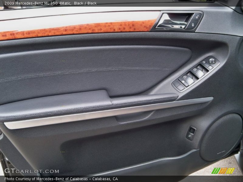Black / Black 2009 Mercedes-Benz ML 350 4Matic