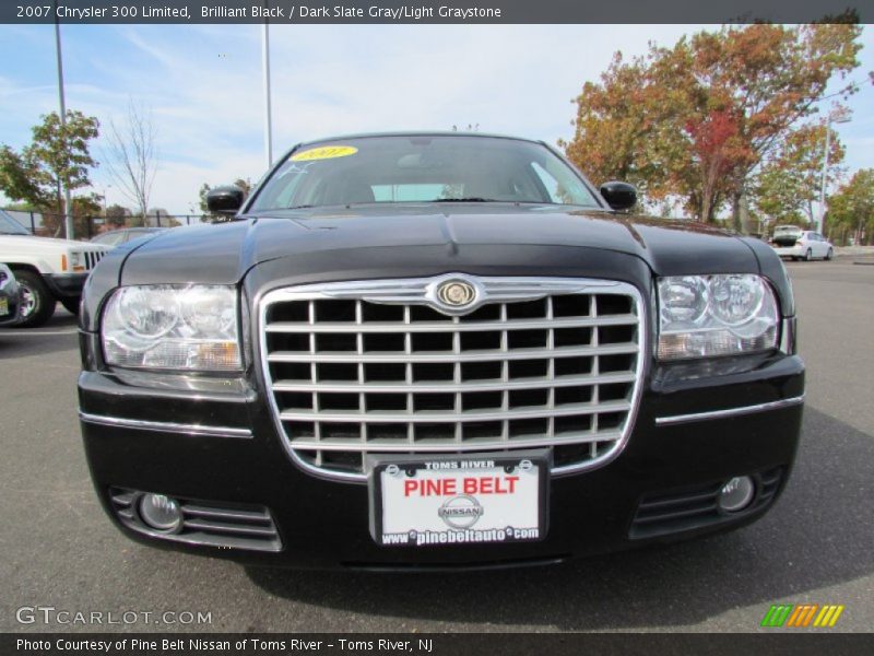 Brilliant Black / Dark Slate Gray/Light Graystone 2007 Chrysler 300 Limited