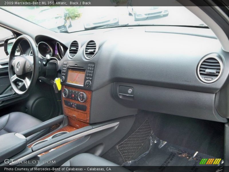 Black / Black 2009 Mercedes-Benz ML 350 4Matic