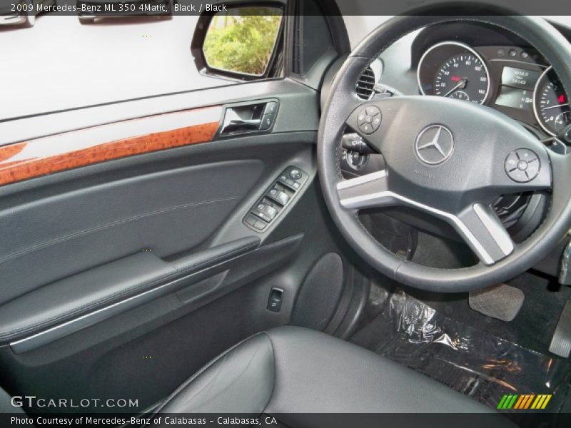 Black / Black 2009 Mercedes-Benz ML 350 4Matic
