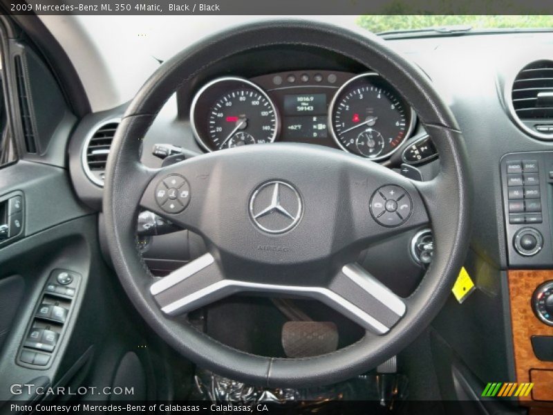 Black / Black 2009 Mercedes-Benz ML 350 4Matic