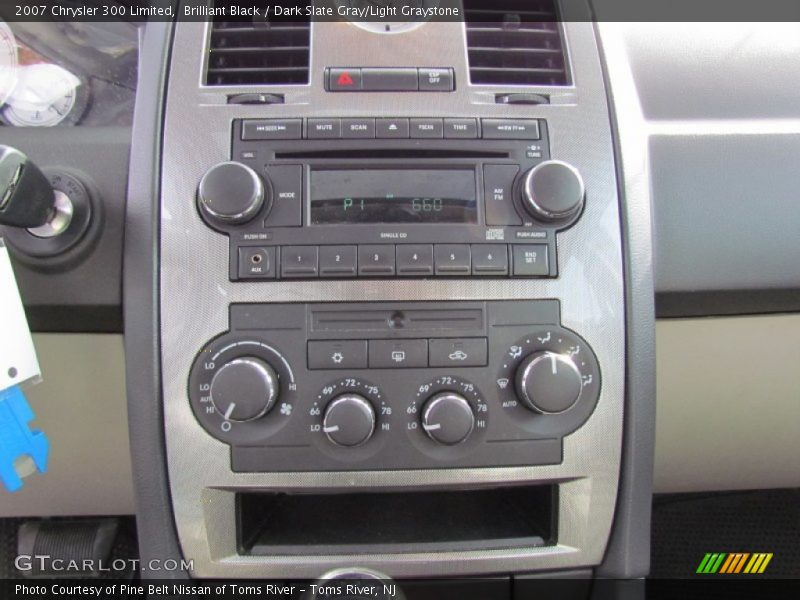 Brilliant Black / Dark Slate Gray/Light Graystone 2007 Chrysler 300 Limited