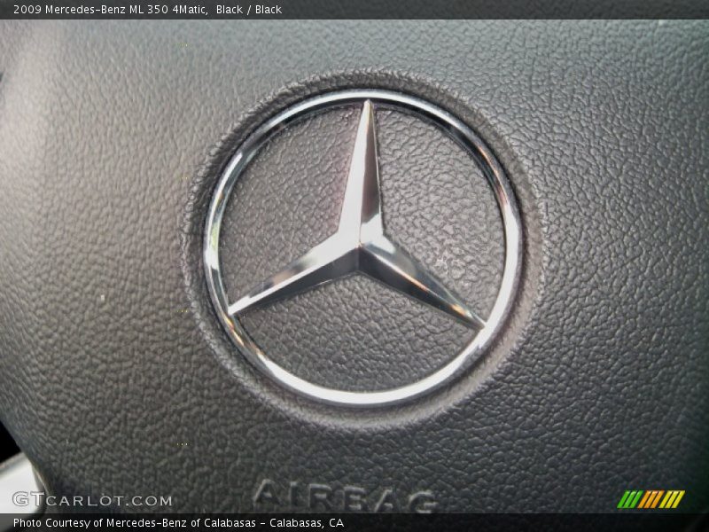 Black / Black 2009 Mercedes-Benz ML 350 4Matic