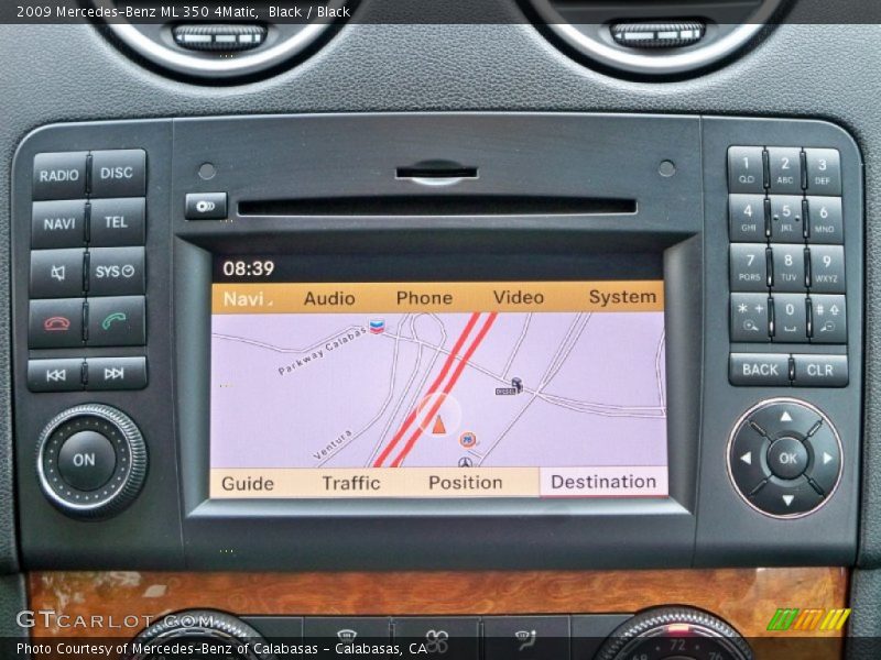 Black / Black 2009 Mercedes-Benz ML 350 4Matic