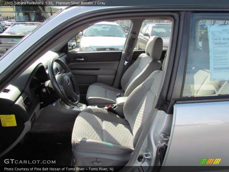 Platinum Silver Metallic / Gray 2005 Subaru Forester 2.5 XS