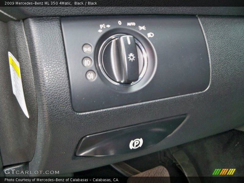 Black / Black 2009 Mercedes-Benz ML 350 4Matic