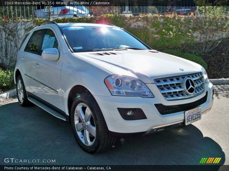 Arctic White / Cashmere 2009 Mercedes-Benz ML 350 4Matic