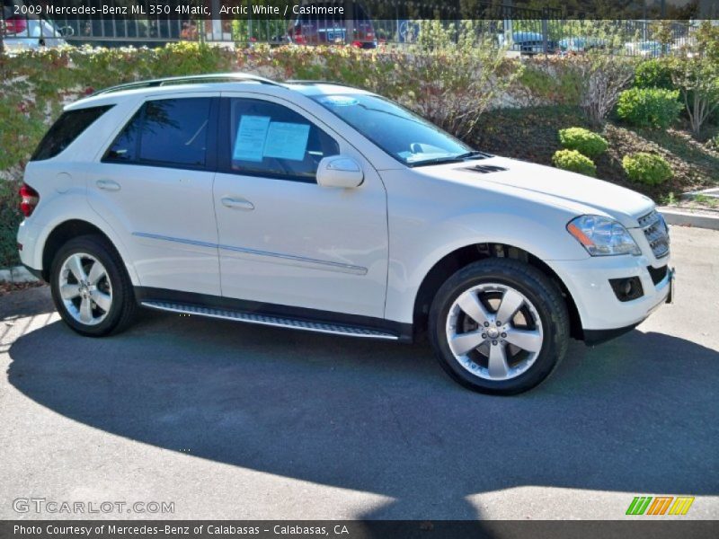 Arctic White / Cashmere 2009 Mercedes-Benz ML 350 4Matic