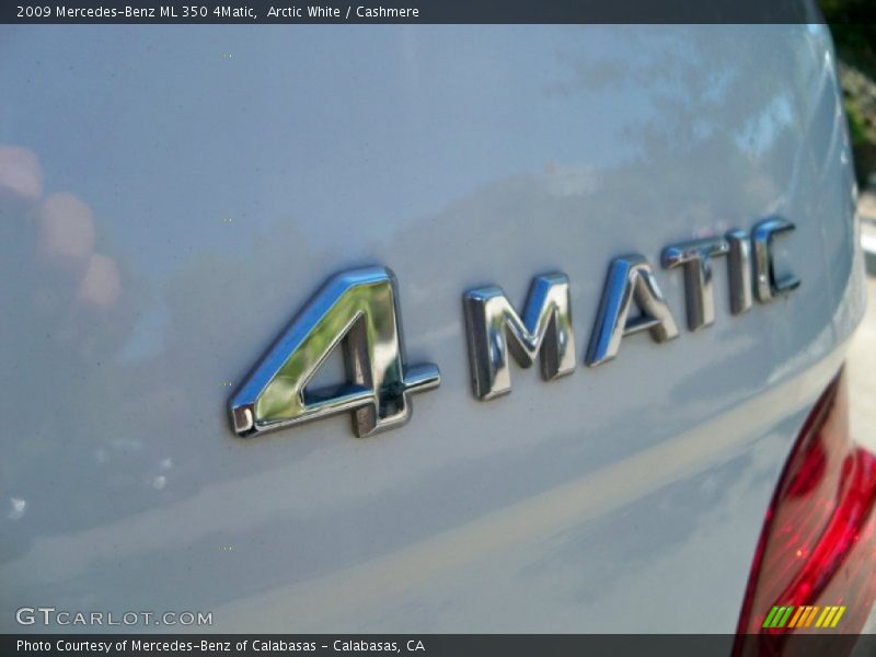 Arctic White / Cashmere 2009 Mercedes-Benz ML 350 4Matic