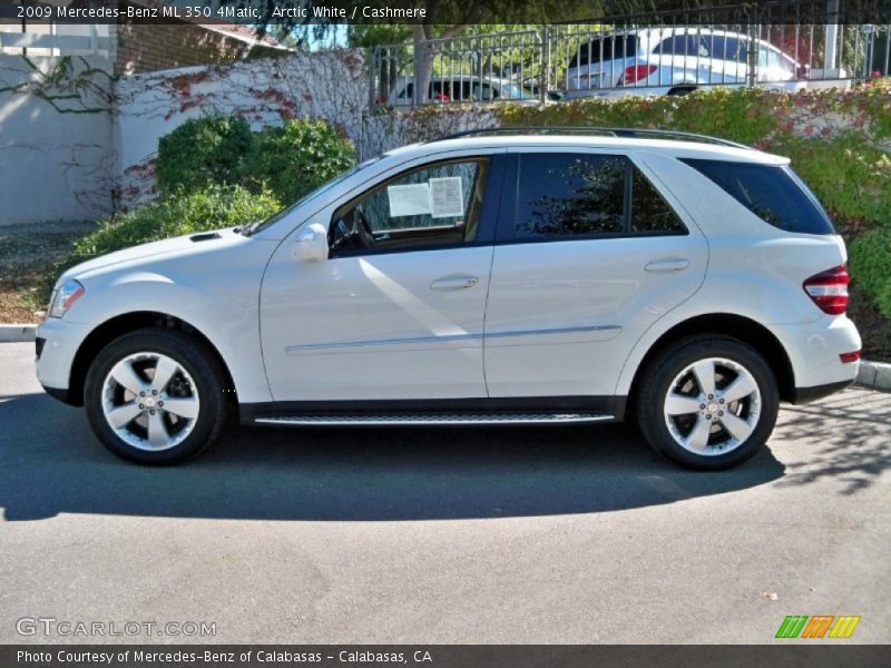 Arctic White / Cashmere 2009 Mercedes-Benz ML 350 4Matic