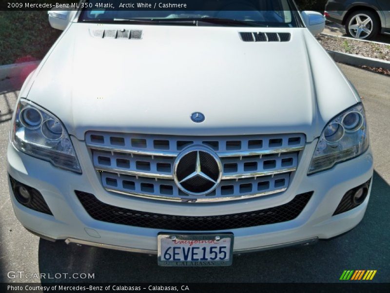 Arctic White / Cashmere 2009 Mercedes-Benz ML 350 4Matic
