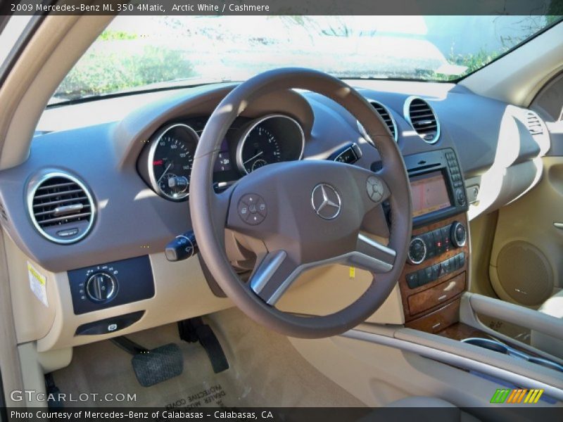 Arctic White / Cashmere 2009 Mercedes-Benz ML 350 4Matic