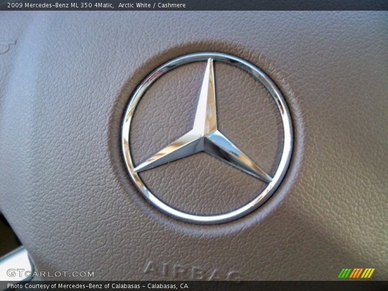 Arctic White / Cashmere 2009 Mercedes-Benz ML 350 4Matic