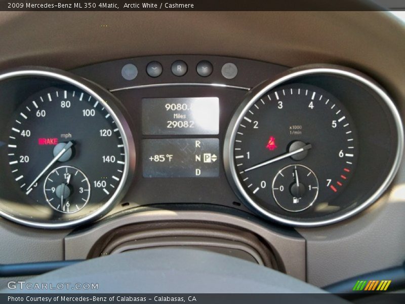 Arctic White / Cashmere 2009 Mercedes-Benz ML 350 4Matic