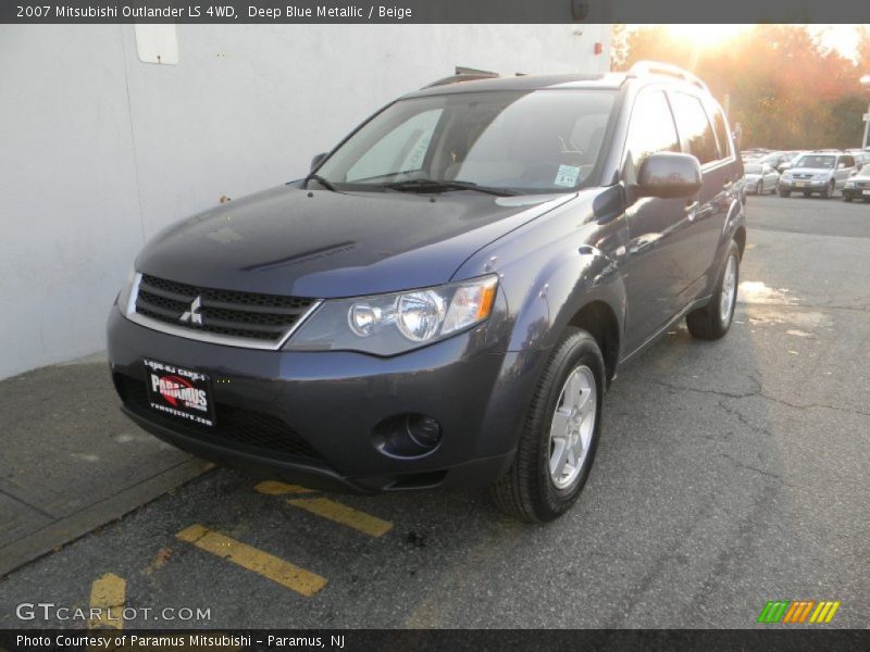 Deep Blue Metallic / Beige 2007 Mitsubishi Outlander LS 4WD