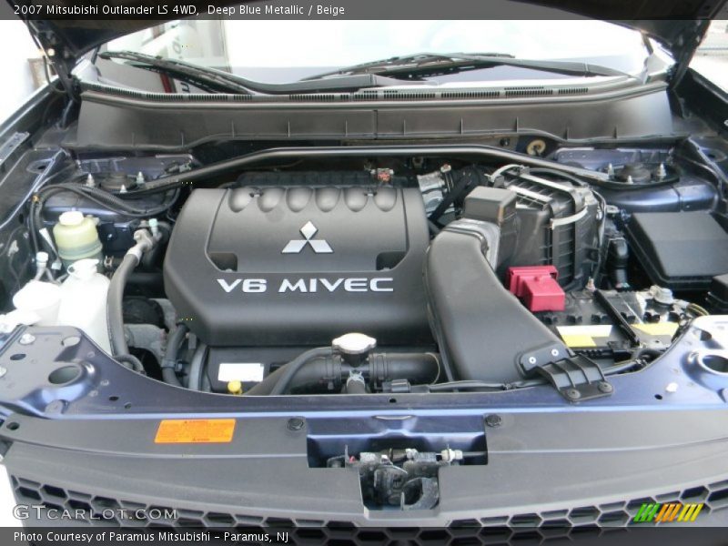 Deep Blue Metallic / Beige 2007 Mitsubishi Outlander LS 4WD