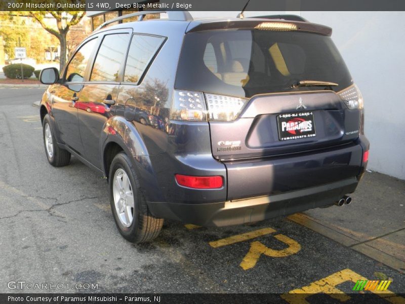 Deep Blue Metallic / Beige 2007 Mitsubishi Outlander LS 4WD