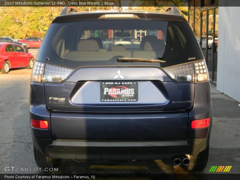 Deep Blue Metallic / Beige 2007 Mitsubishi Outlander LS 4WD