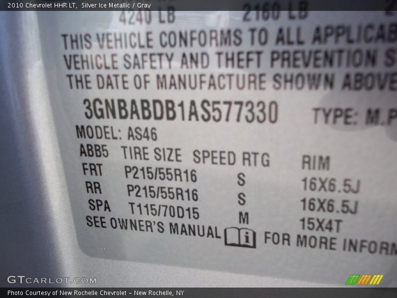 Silver Ice Metallic / Gray 2010 Chevrolet HHR LT