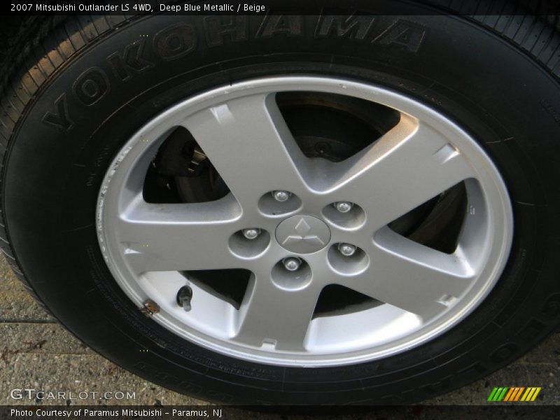 Deep Blue Metallic / Beige 2007 Mitsubishi Outlander LS 4WD