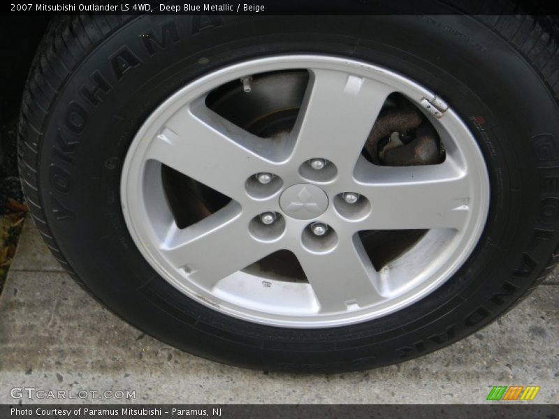 Deep Blue Metallic / Beige 2007 Mitsubishi Outlander LS 4WD