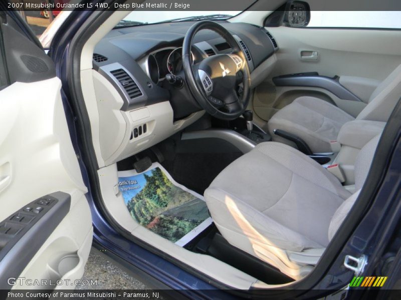 Deep Blue Metallic / Beige 2007 Mitsubishi Outlander LS 4WD