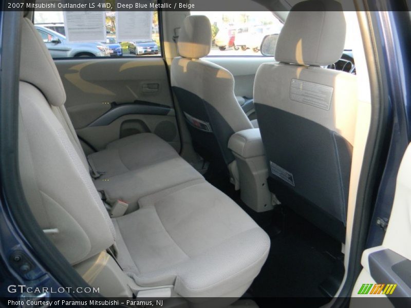 Deep Blue Metallic / Beige 2007 Mitsubishi Outlander LS 4WD