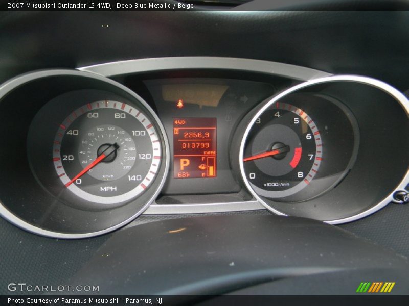 Deep Blue Metallic / Beige 2007 Mitsubishi Outlander LS 4WD