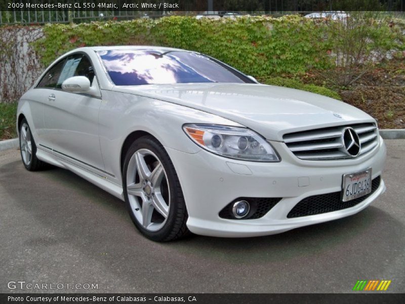 Arctic White / Black 2009 Mercedes-Benz CL 550 4Matic