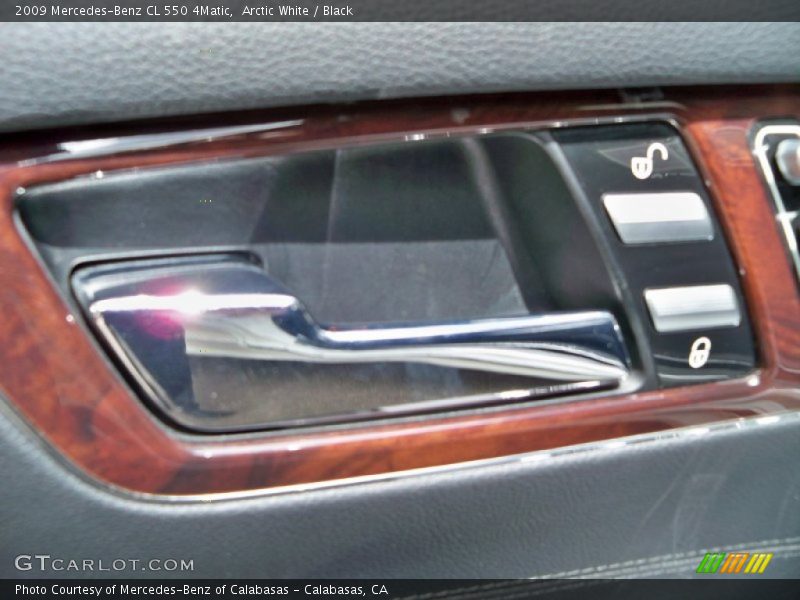 Arctic White / Black 2009 Mercedes-Benz CL 550 4Matic