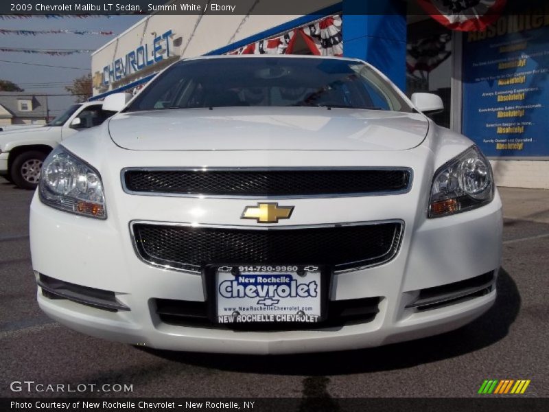 Summit White / Ebony 2009 Chevrolet Malibu LT Sedan
