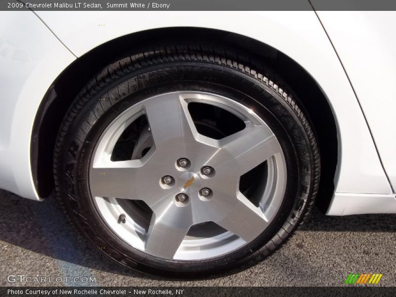 Summit White / Ebony 2009 Chevrolet Malibu LT Sedan
