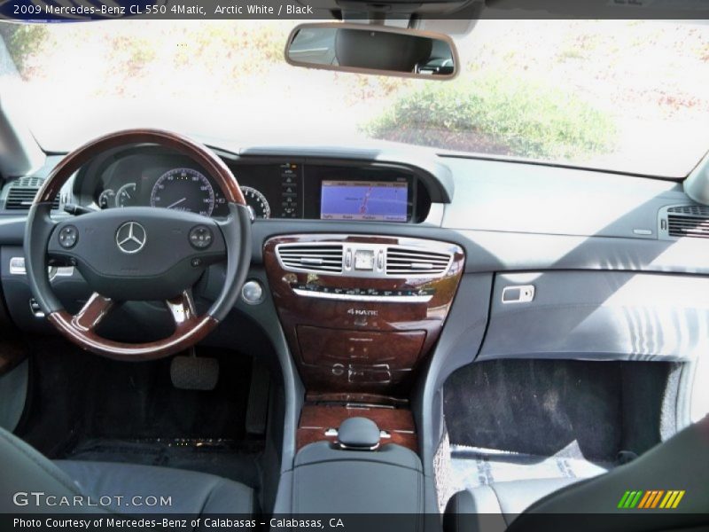 Arctic White / Black 2009 Mercedes-Benz CL 550 4Matic