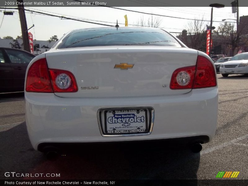 Summit White / Ebony 2009 Chevrolet Malibu LT Sedan