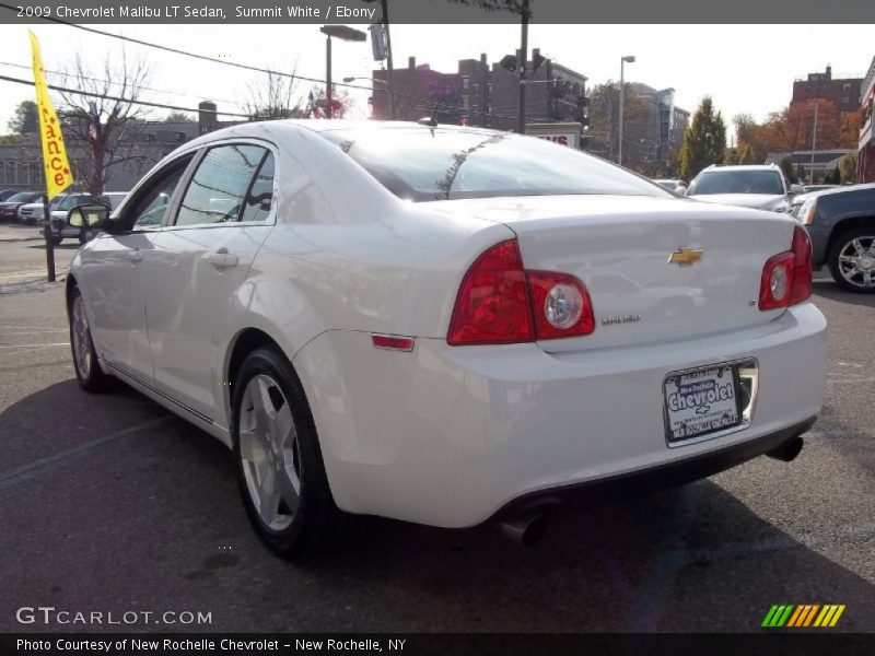 Summit White / Ebony 2009 Chevrolet Malibu LT Sedan