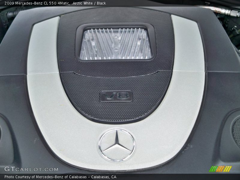 Arctic White / Black 2009 Mercedes-Benz CL 550 4Matic