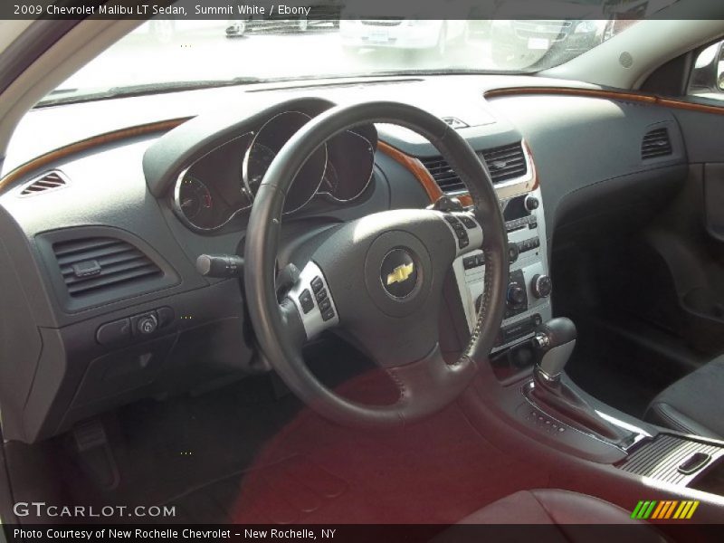 Summit White / Ebony 2009 Chevrolet Malibu LT Sedan